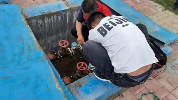 国产麻豆免费在线儀表汙水（shuǐ）流量計使用現場